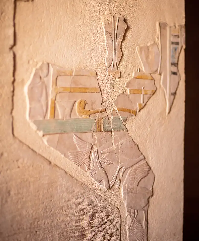 Hieróglifos no templo de Hatsheput